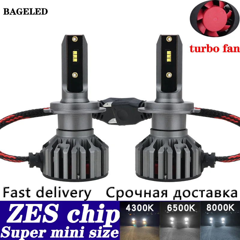 ZES Chip H7 LED Auto Car Headlight Bulbs Mini H4 LED H11 H8 HB4 H1 H3 HB3 9005 9006 880 881 H27 20000LM LED Lamp Fog Light 12V