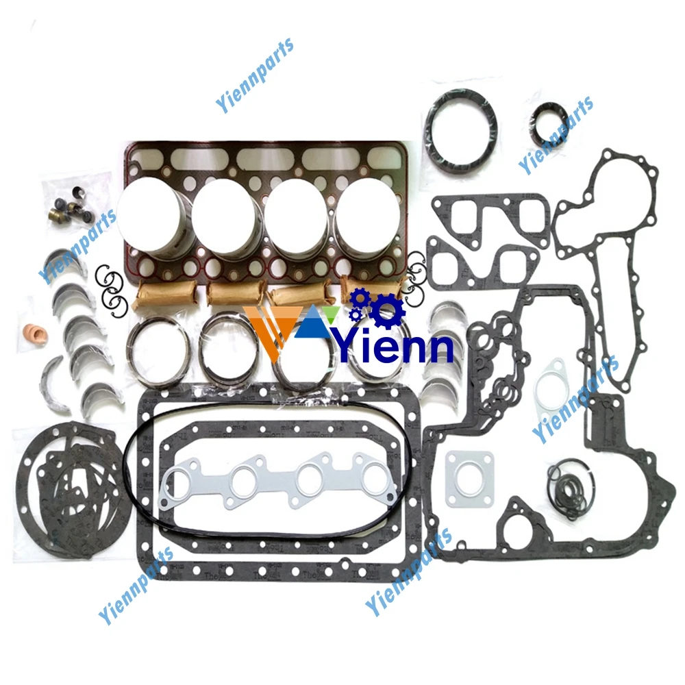 

V1302 Overhaul Rebuild Kit Full Gasket Piston Ring Bearing For Kubota Tractor Loader Excavator Diesel Engine Repair Parts