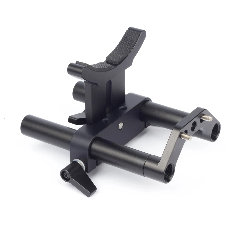 10cm Long Dia 15mm Extension Rod Holder Bracket Lens Support Kit fr DJI Ronin-M/MX Camera Hand-held Gimbal Steadicam BasePlate