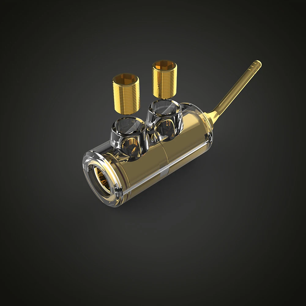 Audiocrast B552g 24k позолоченные 2 мм клеммы динамика проводной штырь винтовой замок кабель адаптер провода с резиновыми крышками Набор Банан