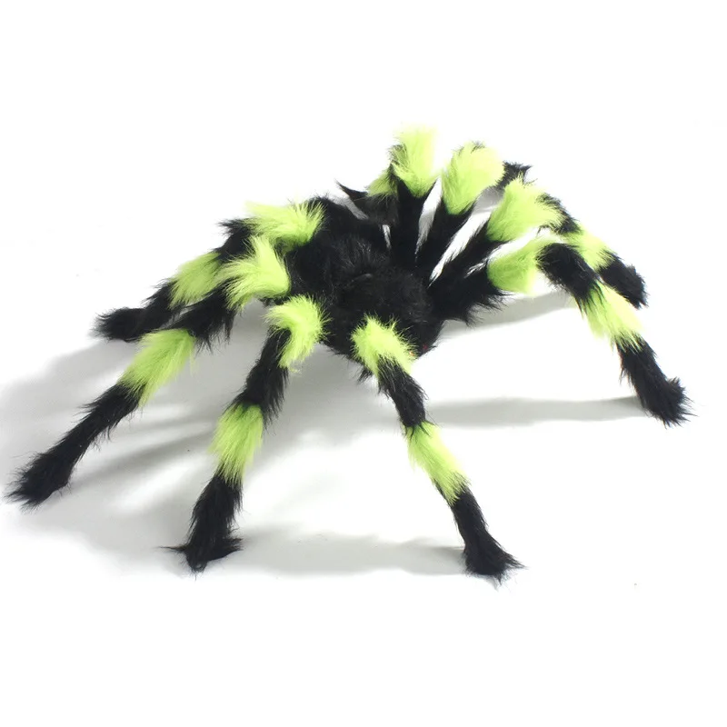 Araignée de grande taille 50cm, jouet en peluche, poupées douces, maison hantée, mascarade d'halloween, fêtes à thème