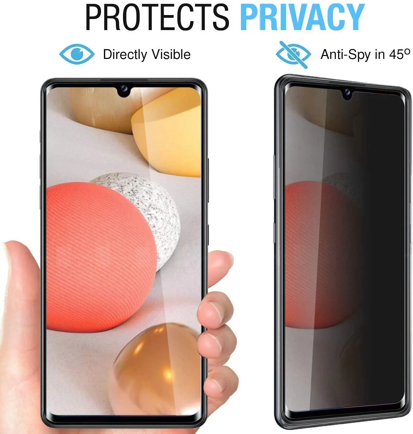 [2 Pack]Galaxy A15 5G filtro Privacy pellicola in vetro temperato proteggi schermo Anti-spia per Samsung Galaxy A15 5G