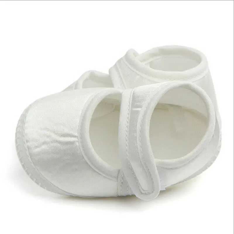 

Newborn Infant Baby Girls Shoes Casual Soft Sole Crib White Non-slip Shoes For 0-6month