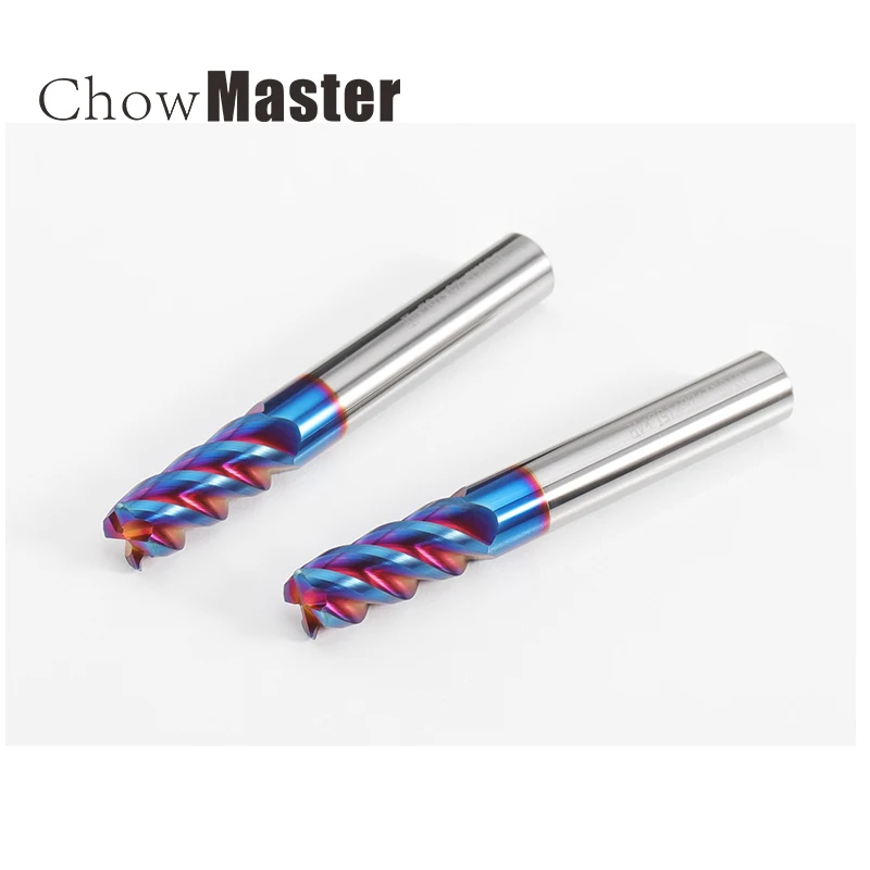 Imagem -03 - Fresa de Topo de Raio de Canto de Carboneto de Tungstênio Hrc65 R0.2 R0.5 r1 Flautas Ferramenta de Roteador de Metal Usinagem de Superfície Cnc r Cortador de Bulnose