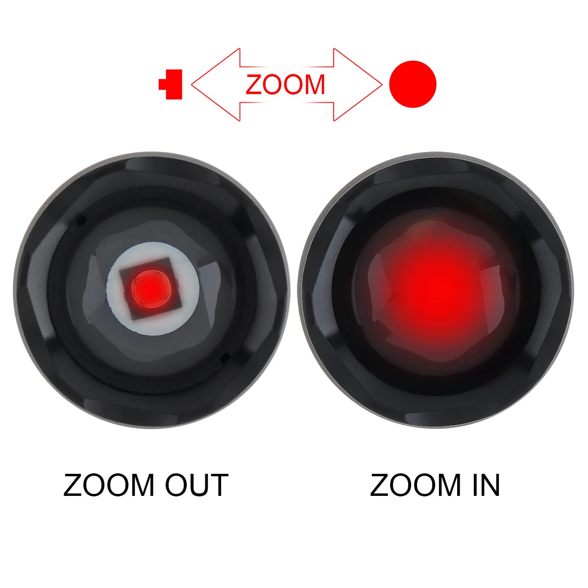 Safaritying-minilinterna de mano con visión nocturna, 502F, IR, 940nm, Zoom, impermeable, a prueba de golpes, para caza