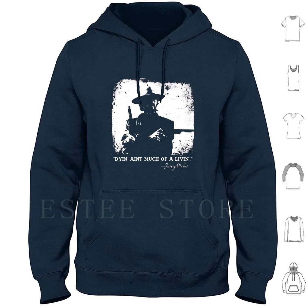 

Толстовки Outlaw Josey Wales с длинным рукавом и силуэтом Outlaw Quotes Rbrow Wild West American Gunfighter