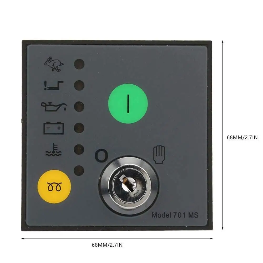 Generator Controller Module, DSE701MS Plastic Control Panel Manual Start Module with LED Indicating, Microcomputer Control