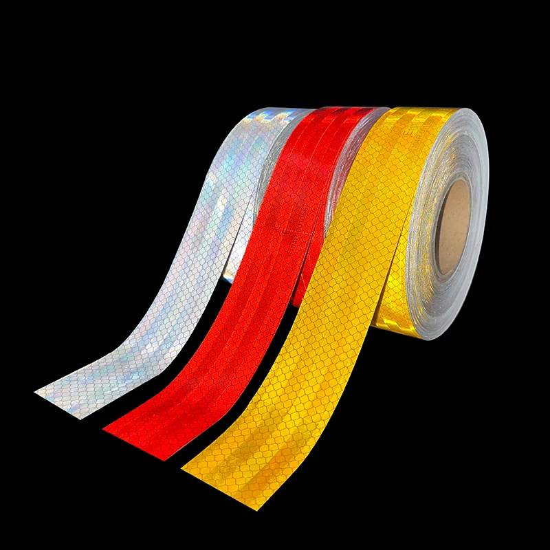 Roadstar PMMA ECE 104R Reflective Sticker Warning Tape for Truck Trailer Road Safety Aluminized High Intensity Prismatic type