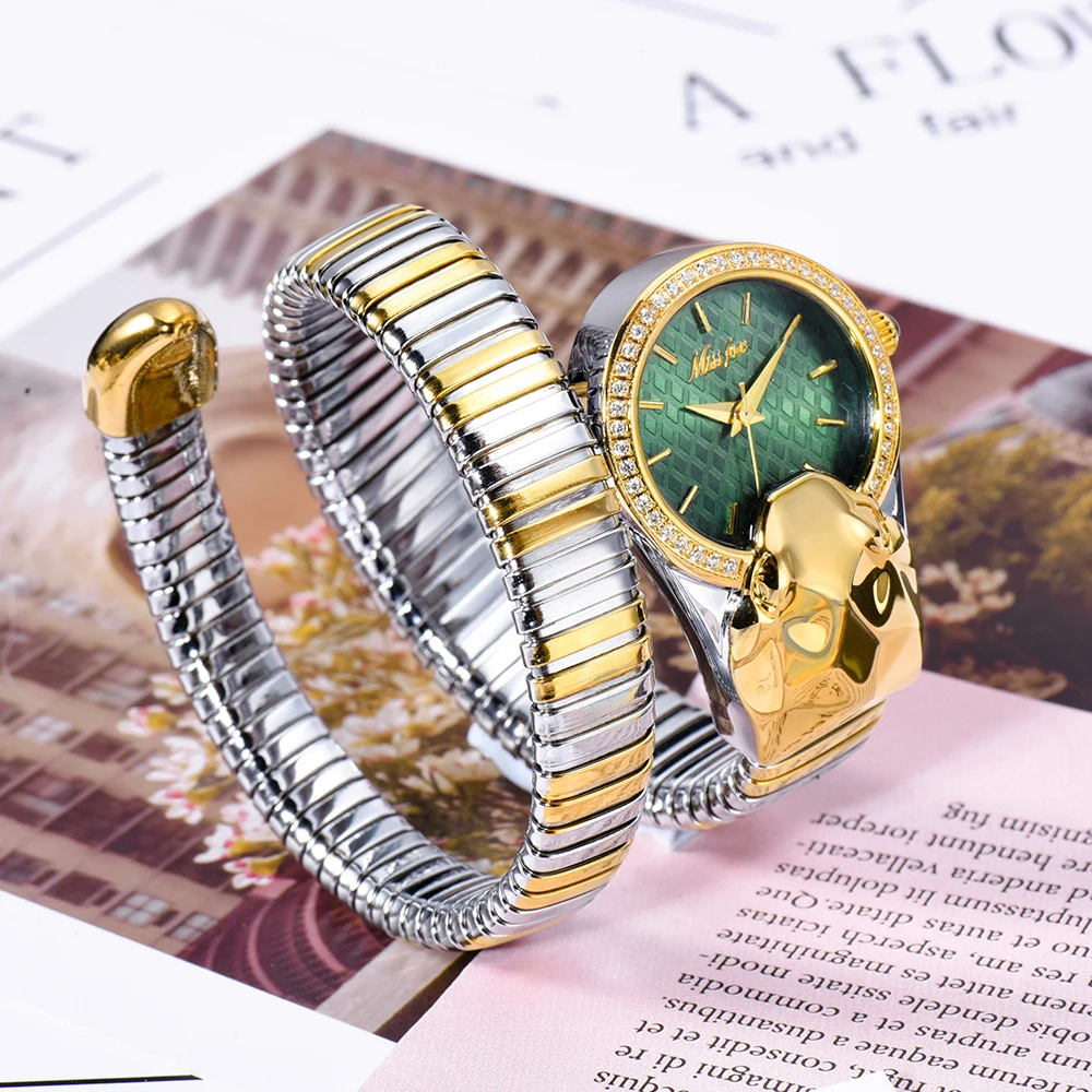 Fashion Jewelry Bangle Watch for Women Casual Ladies Quartz Watches Bling Crystal Unique Design Womens Watches Gold Reloj Mujer