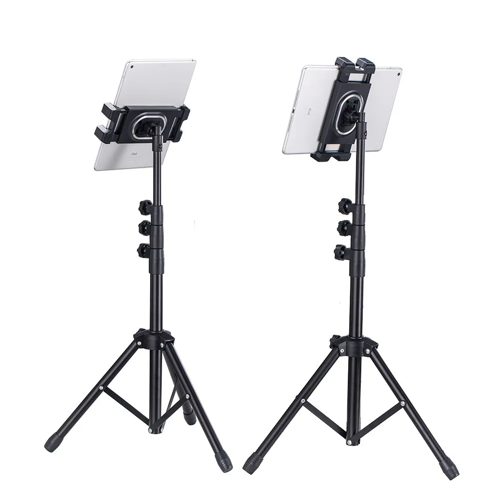 1.35M Adjustable Tablet Tripod Floor Stand Holder Live Mount Support for 4.7-14.5 inch for iPad Tablet Phone Kindle Lazy Bracket