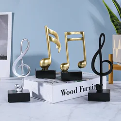 Music Symbols Resin Crafts Ornaments Piano Shop Stave Musical Note Statue Desktop TV Cabinet Entrance Office Room Decoration