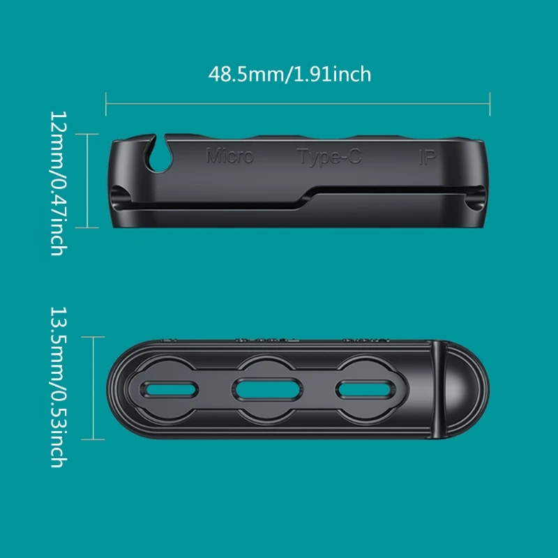 2022ใหม่สายปลั๊กแขนป้องกันสำหรับ Micro USB ประเภท C แบบพกพากล่องแม่เหล็กอะแดปเตอร์ซิลิโคน