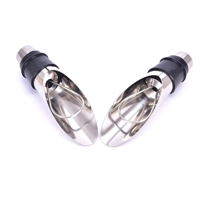 2PCS Stainless Steel Wine Wine Pourer Vacuum Red Wine Cap Sealer Fresh Keeper Bar Tools Bottle Cover Kitchen Accessories