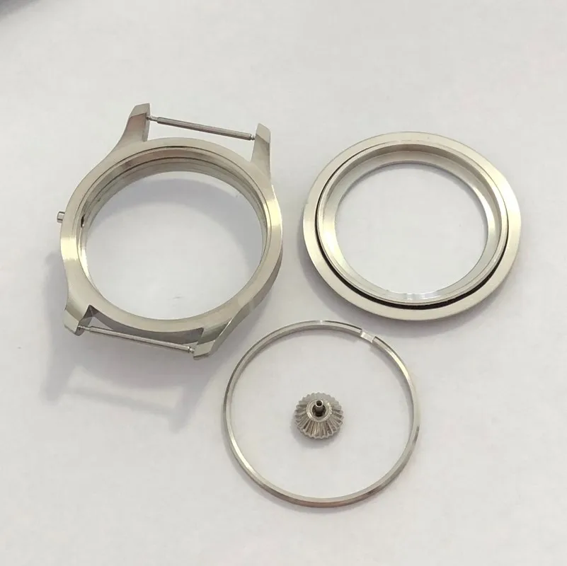 47mm watch cases fit 6497/6498  movement  316L stainless steel case 6497 case 6498case Watch accessories BK14-21