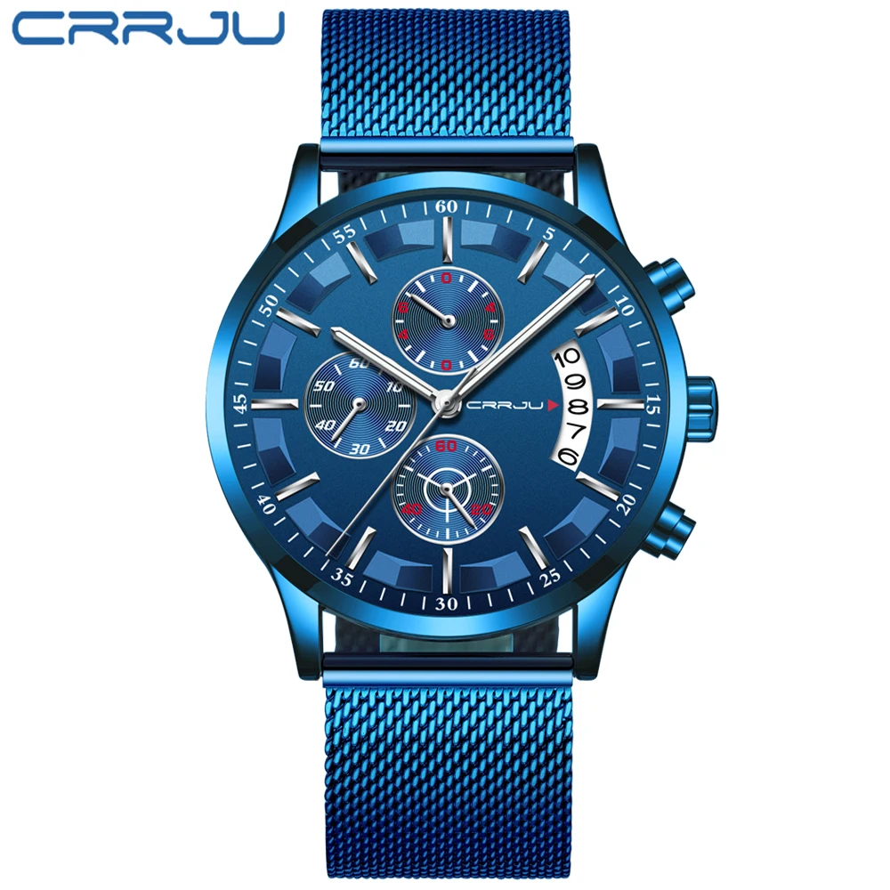 2019 relogio masculino uomini della vigilanza casual acciaio inox orologi sport chronograph mens impermeabile della vigilanza del quarzo reloj hombre