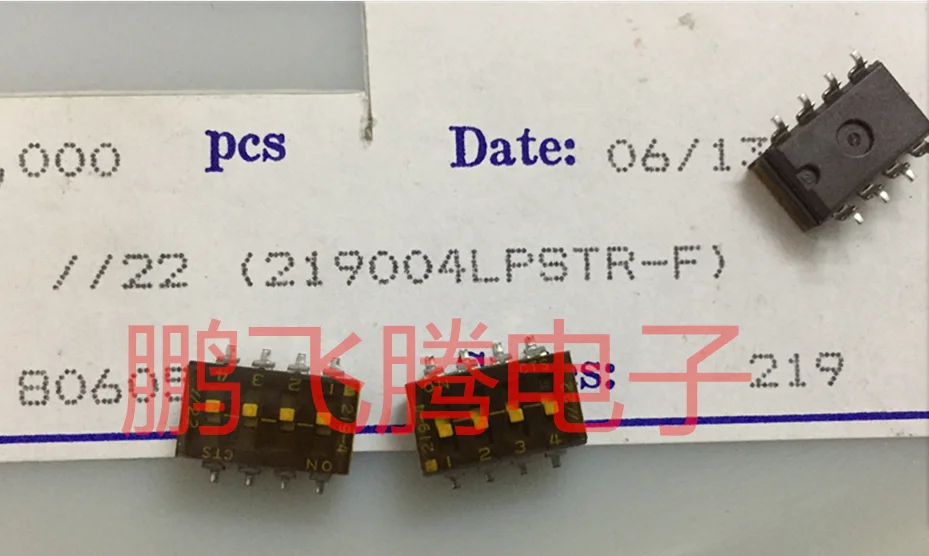 1PCS Original American CTS 219-4LPSTR dial code switch 4-bit patch 2.54 pitch flat dial coding switch