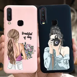 Fashion Girls Phone Cover For Vivo Y12 Y12s Case Couple Silicone Back Cases For Vivo Y12s 2020 2021 Vivo Y12 Y 12 1904 Soft Capa
