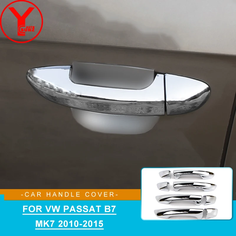 

Накладка на дверную ручку для VW Passat B7 MK7 2010-2015, ABS, хромированная