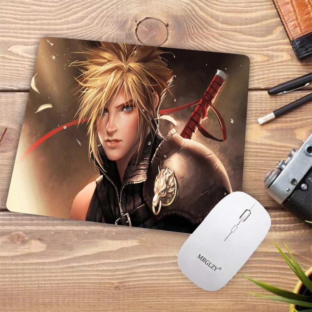 Gamer Complete Gaming Mat Final Fantasy Cloud Strife Keyboard Accessories Mouse Pads Office Carpet Pc Gaming XXL Desk 25X20CM