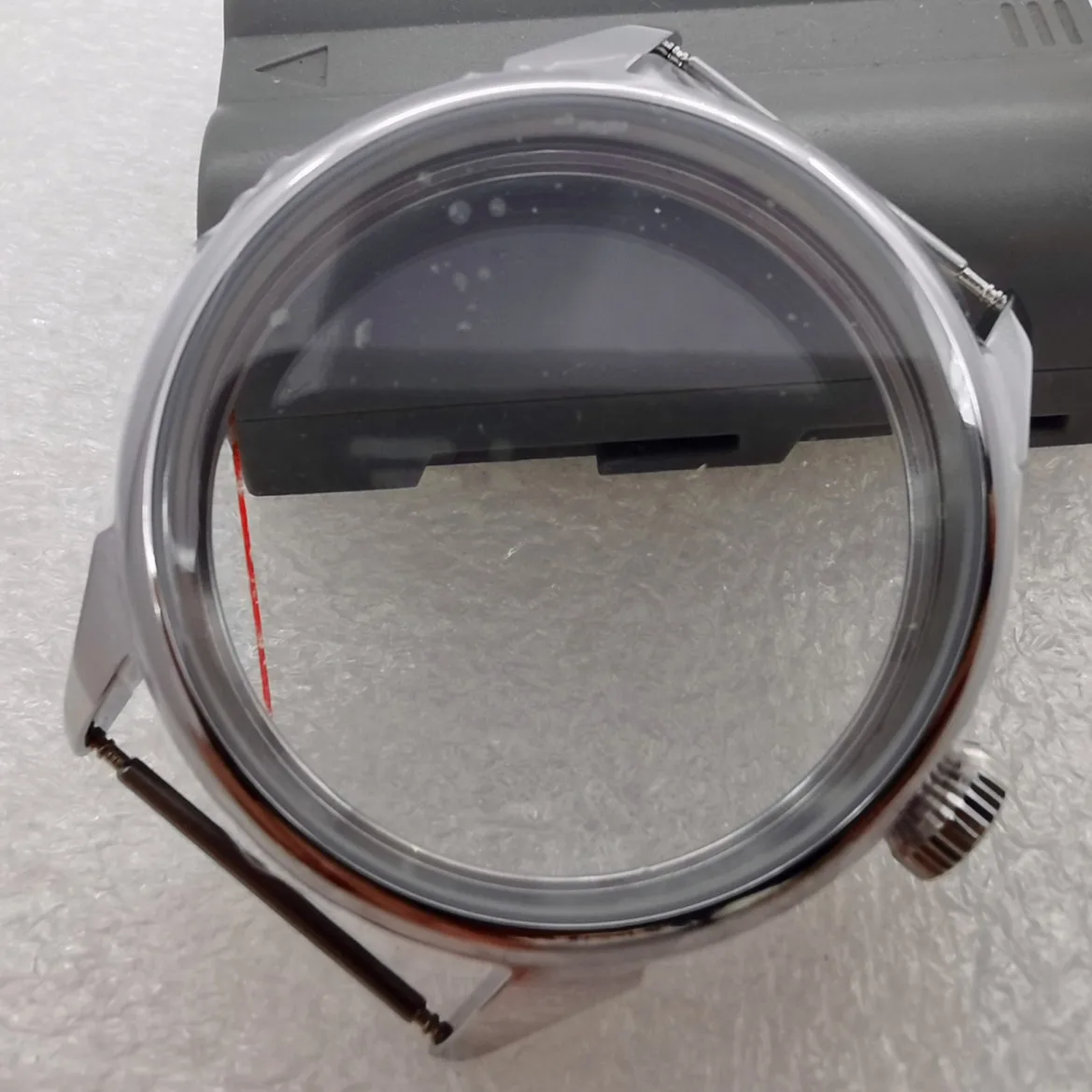 42mm stainless steel through-bottom watch case suitable for eta6497 6498 Seagull ST3600 3620 manual movement