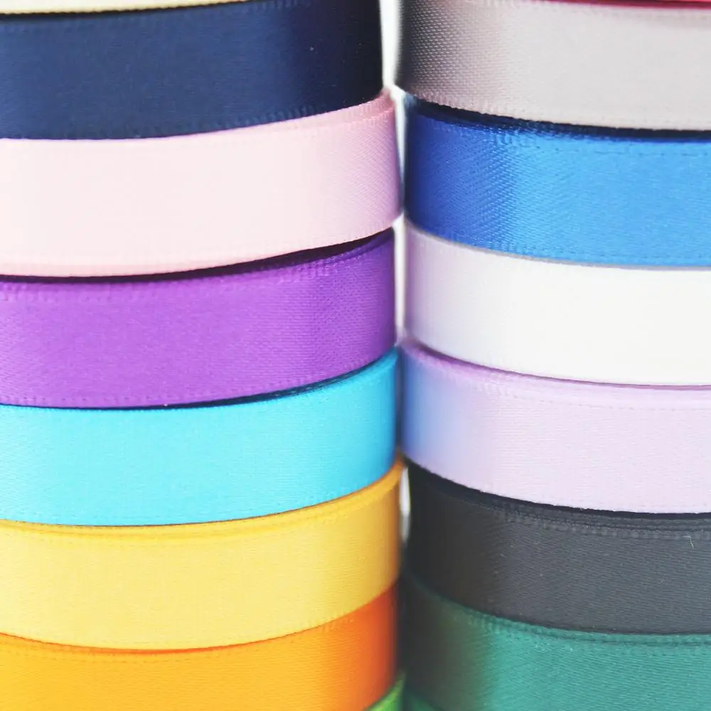 10 Meters Double Faced Satin Ribbons ECO-Friendly For Wedding Christmas Party Decorations DIY Bow Craft Card Gifts Wrapping Baby