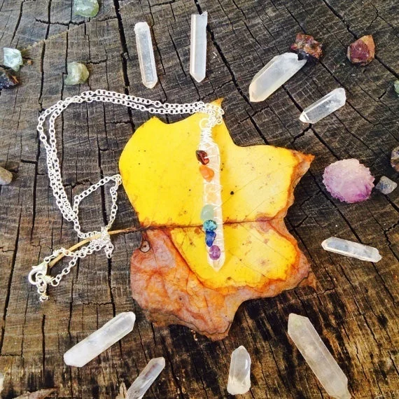 Chakra Balancing Quartz Necklace