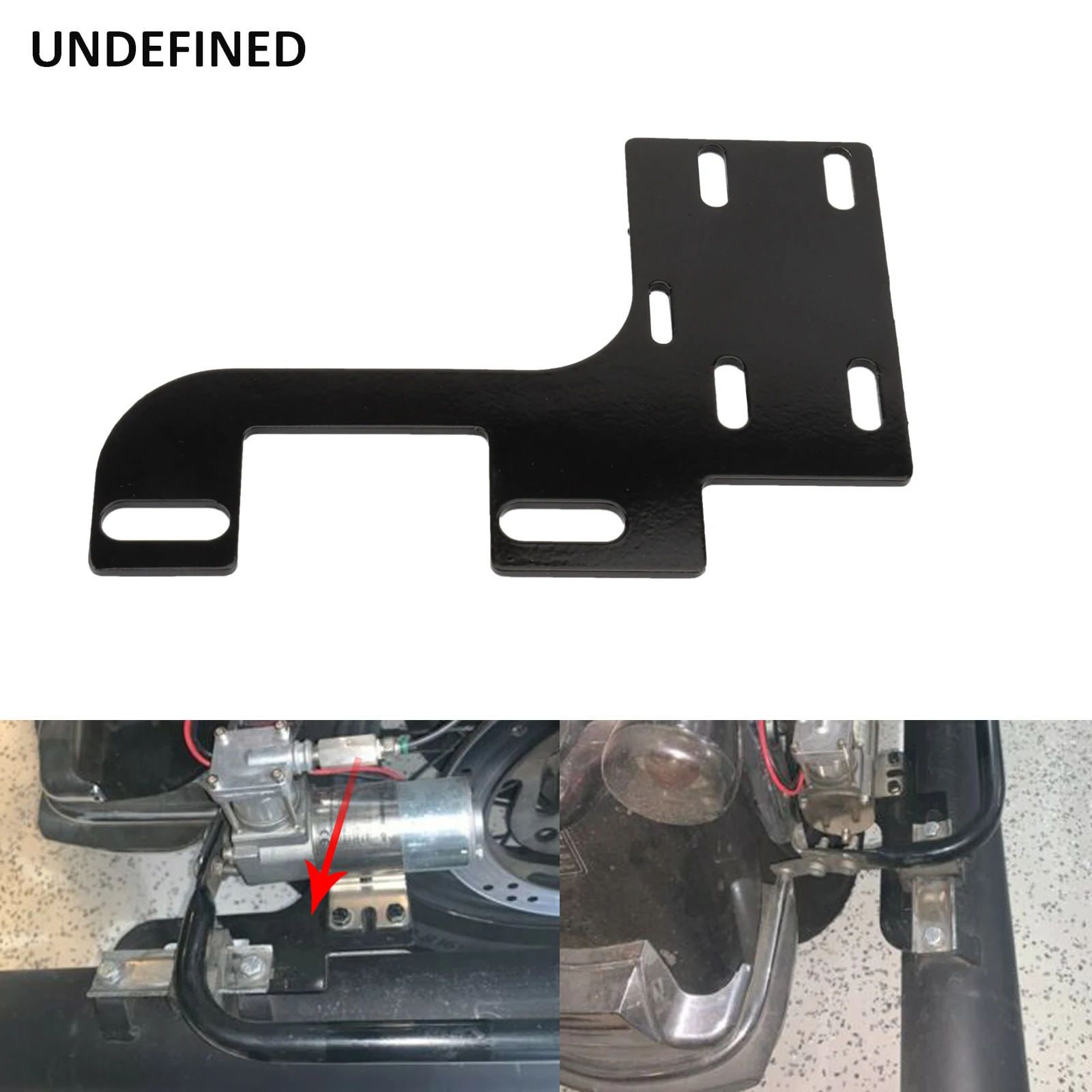 

Motorcycle Air Compressor Pump Mount Bracket Black For Harley Touring Road King Street Glide Ultra Limited Low FLHR 2000-2021