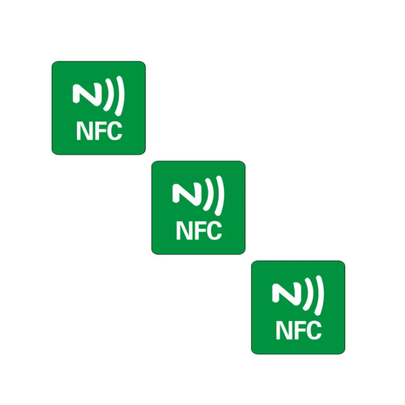 3/6pcs/Lot NFC Stickers NFC 213 Tags Anti Metal RFID adhesive label sticker NFC213 Tag PET Material NFC Phones