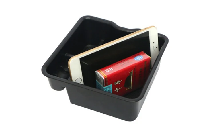 Black Center Storage Box For Range Rover Vogue 2018 2019 Car Container Holder Tray Accessories For Range Rover Sport 2018 2019