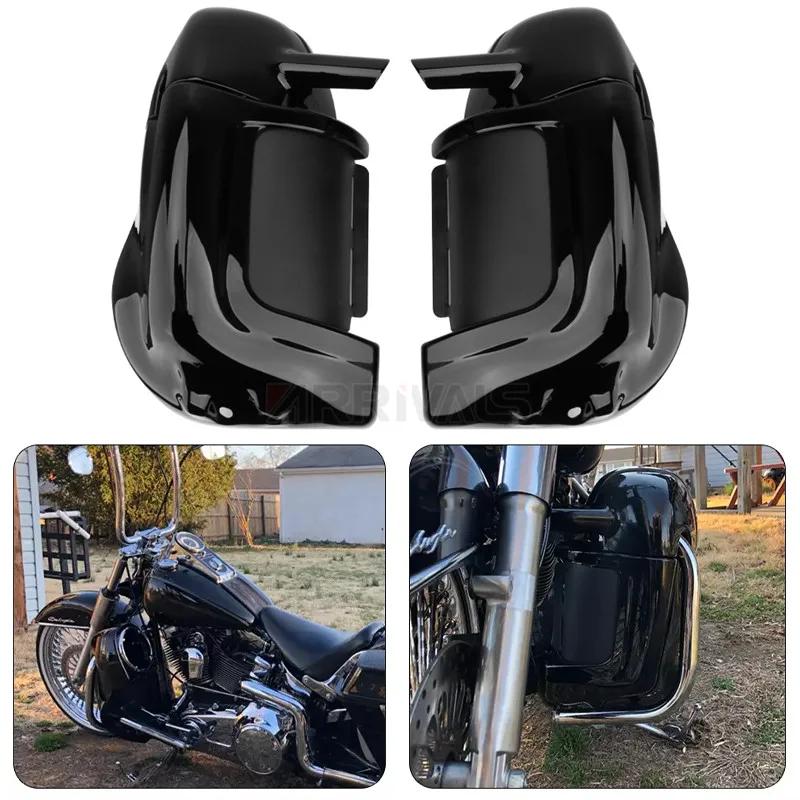 

Motorcycle Lower Vented Leg Fairing Glove Box Fit For Harley Touring Road King Electra Glide FLT FLHT FLHTCU FLHRC 1983-2013