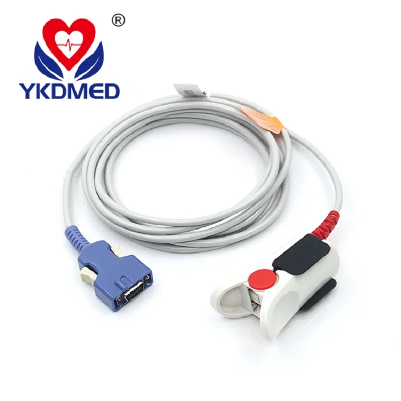 Compatible with NL (encryption) Reusabe Spo2 sensor cable for adult/pediatric/child/Neonate Finger Clip Medical Accessories