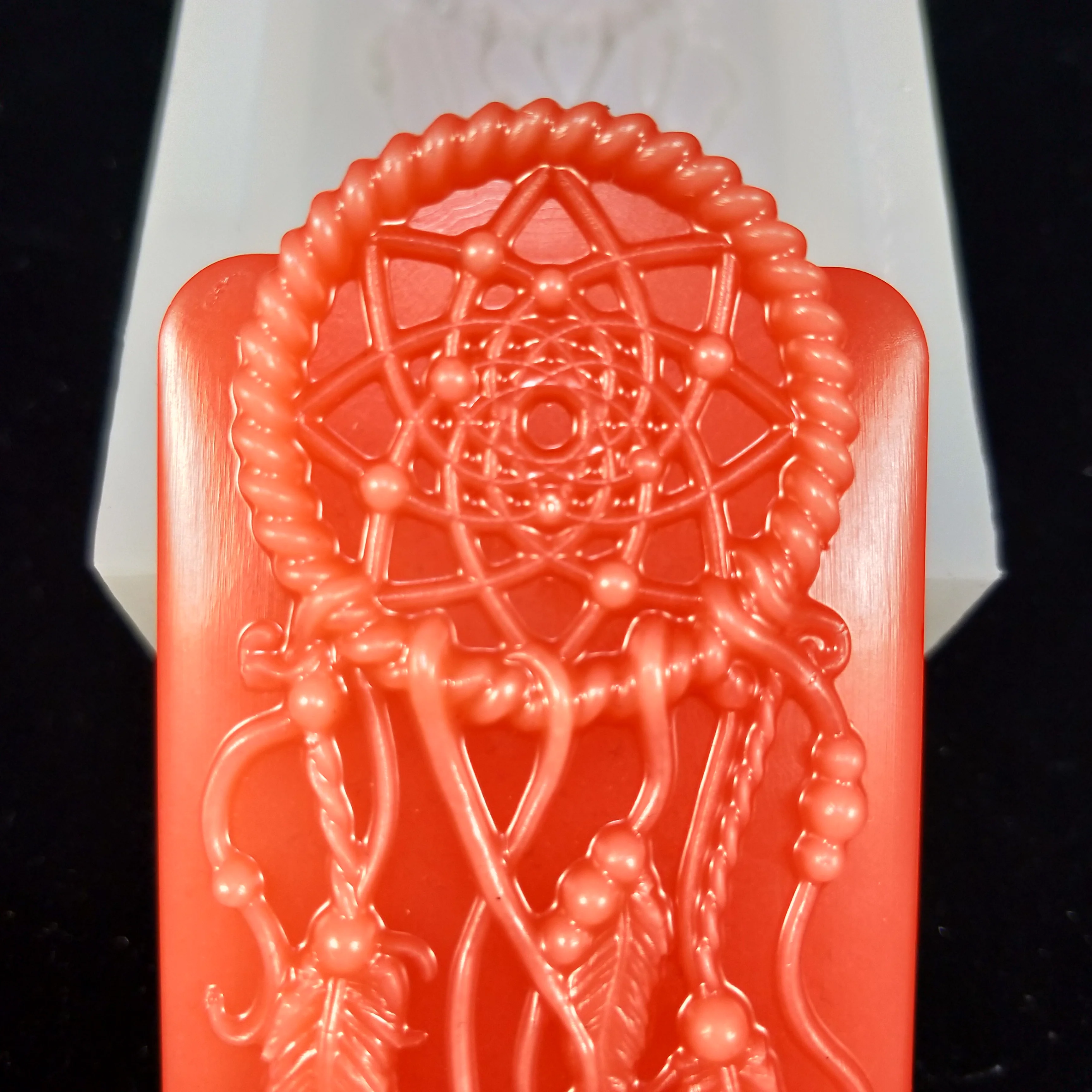 PRZY QT0237 Silicone Mould Soap Mold DIY Handmade Soap Mould Dreamcatcher Feather Dream Catcher Mold Silicone DIY Form