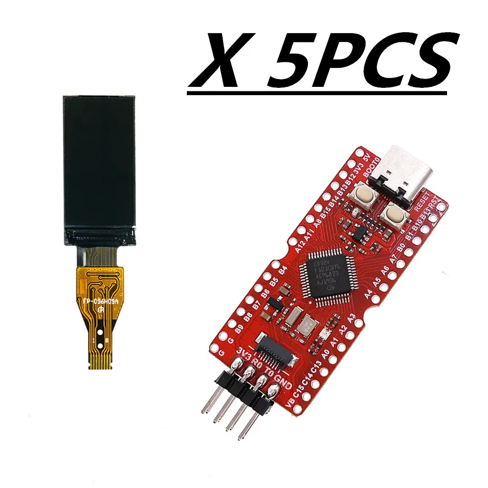 

5PCS Longan Nano RISC-V GD32VF103CBT6 MCU Development Board 0.96 inch TFT HD IPS display 80*160