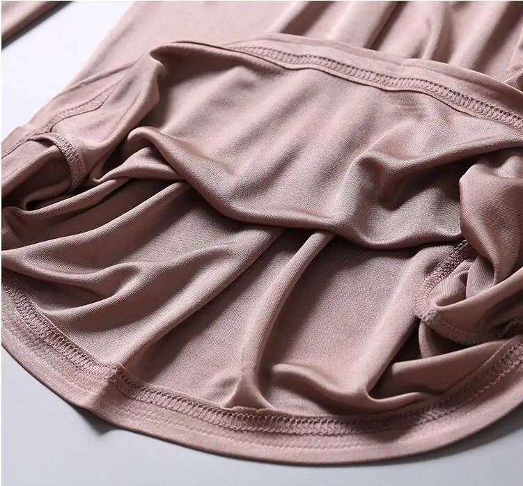 Women\'s 50% Silk 50% Viscose Knit Wide Leg Stretchy Loose Type Pants Trousers XL 2XL SG366