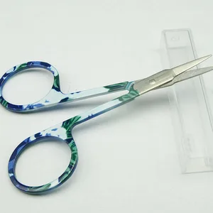 Çift Göz Kapağı Sopa, Makas, tırnak, kaş, burun, kulaklar, göz lashes, makas kavisli manikür aletleri, makyaj, desen, yeşil, tırnak, 1 adet 8 en çok satan, makas-çift - №5