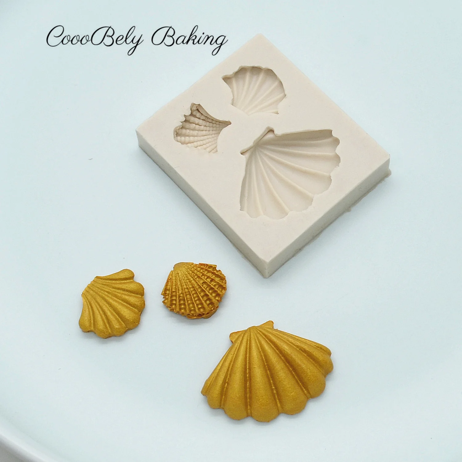 1Pcs Shell 3D Silicone Molds For Baking Chocolate Candy Fondant Cake Decorating Tools Cupcake Molds Kitchen Bakeware XK025