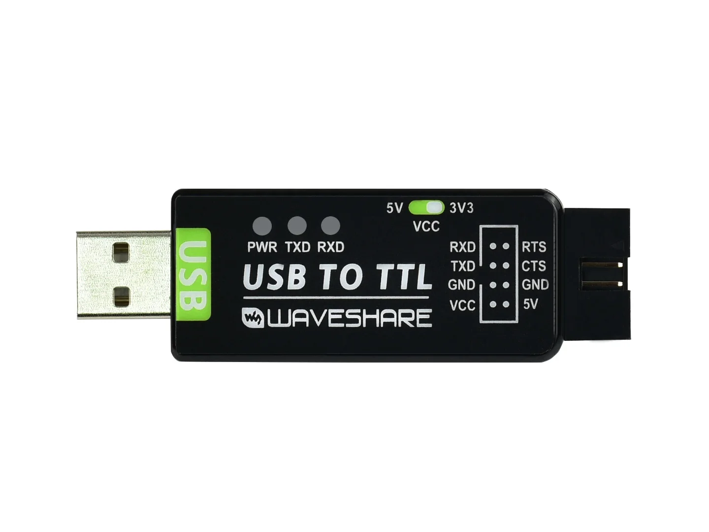 Waveshare Industrial USB TO TTL Converter UART Module, Original FT232RL, Multi Protection & Systems Support