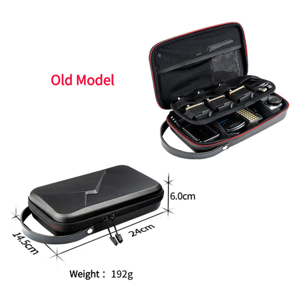 TELESIN Waterdichte draagtas Verstelbare ruimte Tas PU voor GoPro Hero 13 12 11 10 9 8 7 6 Insta360 DJI Osmo Actie Accessoires Tas