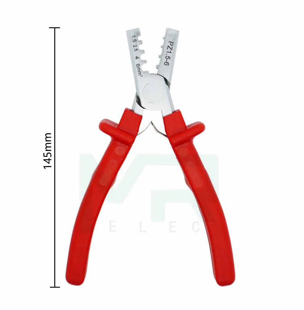 PZ1.5-6 Germany Style Small Crimping Plier For Cable End Sleeves Special Tool Steel