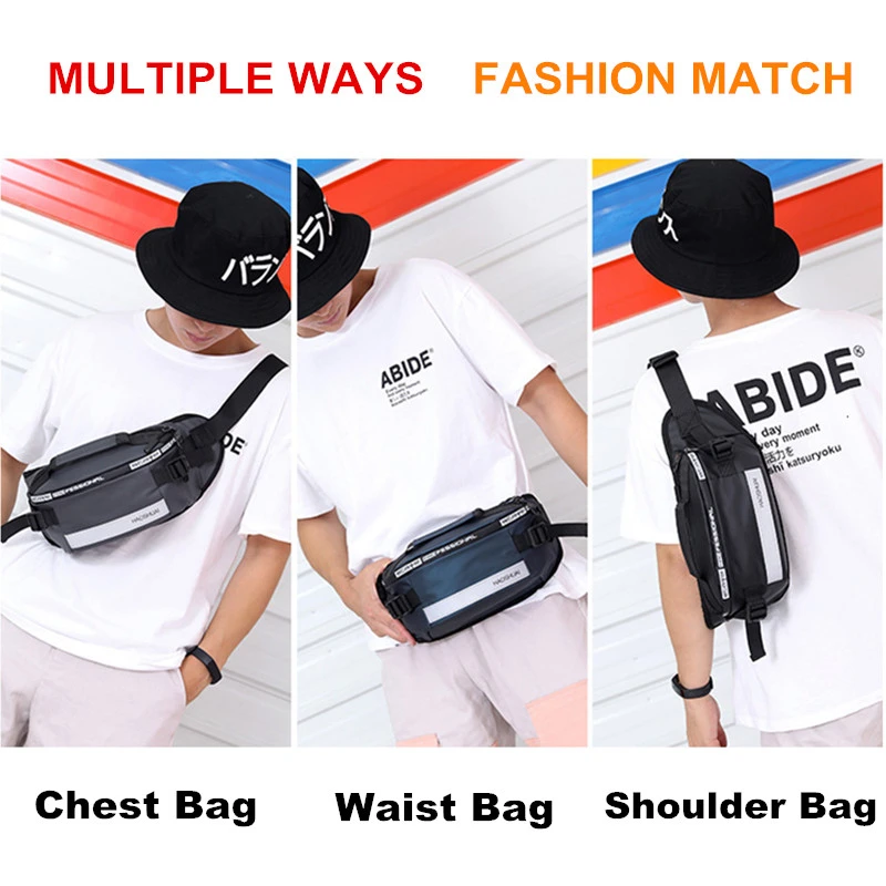 Waterproof Light-weight Motorcycle Bag Men Multifunction Waist Bag Motorcycle Riding Cycling Fashing Hiking Outdoor Shoulder Bag