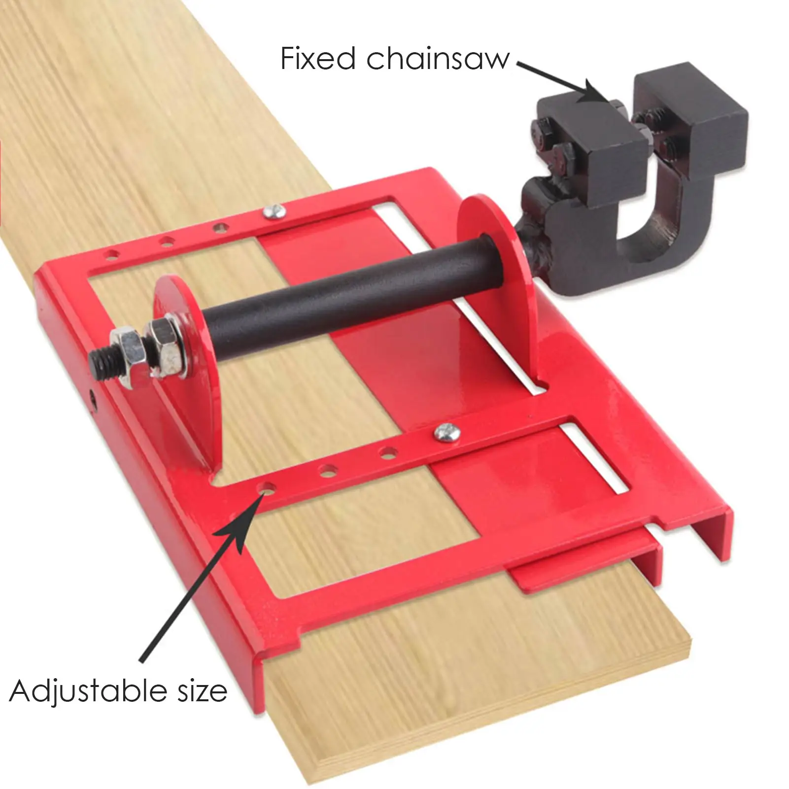 Steel Wood Cutting Guide Bar Tuff Chainsaw Attachment Guided Mill Saw Wood Cutting Woodworkers Builders Wood Vertical Frame Tool