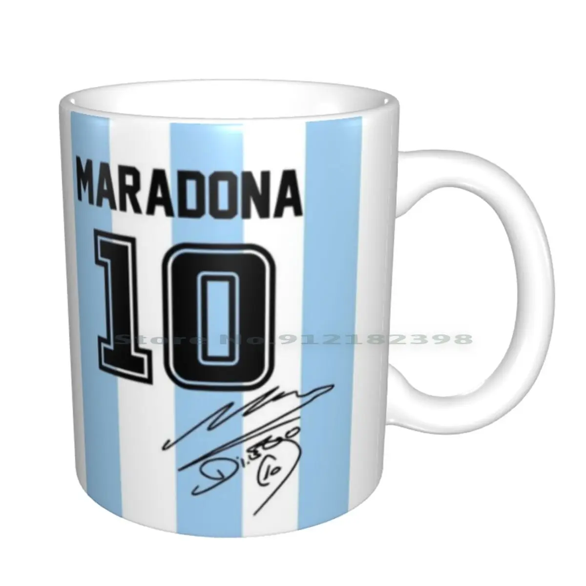 Maradona Jersey Ceramic Mugs Coffee Cups Milk Tea Mug Maradona Diego Diego Maradona Diego Maradona Ten Ten Argentina N10