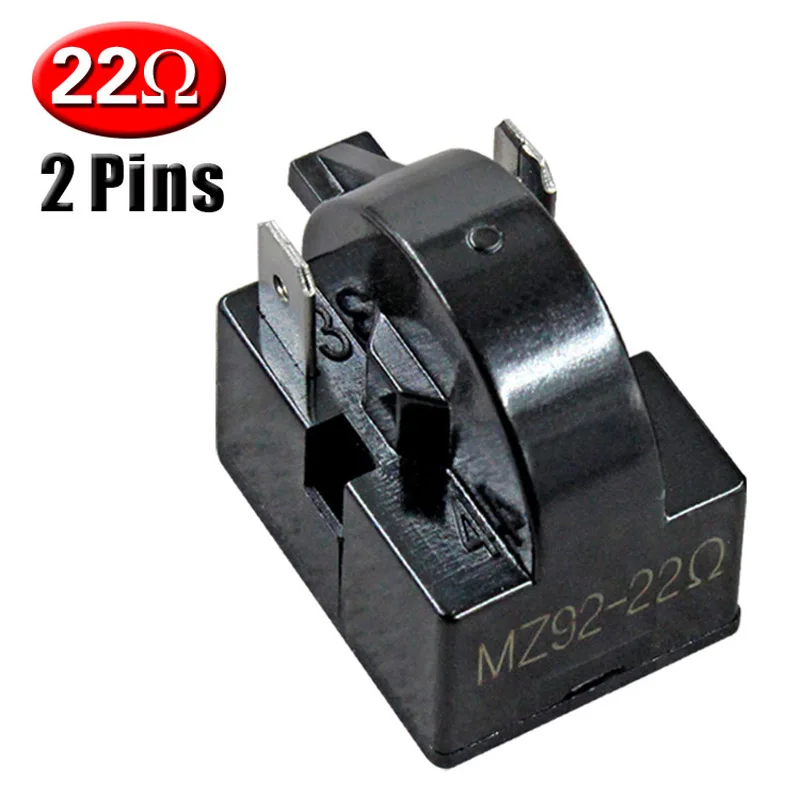 1PC 2PIN Terminals 22 Ohm Refrigerator Compressor PTC Starter Relay Parts for Refrigerator Parts Home Kitchen 220V