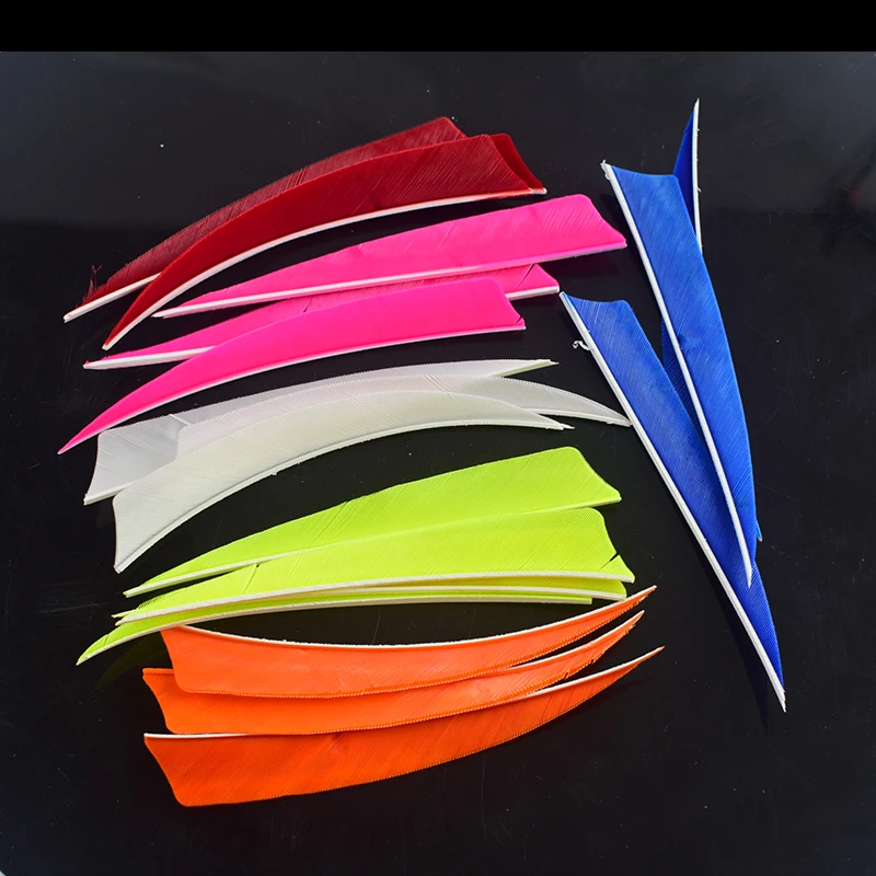 Fletching plumas de pavo para flechas – 50 uds artesanal - imagen 3