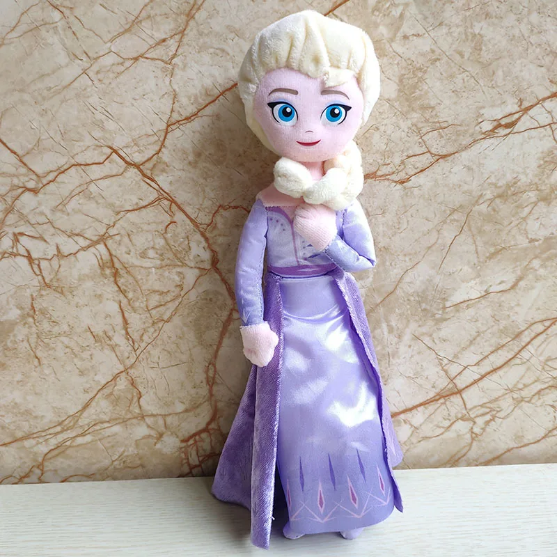 Original Disney Frozen II Elsa Princess Plush Toy Dolls 25cm High Quality Christmas Gifts For Children