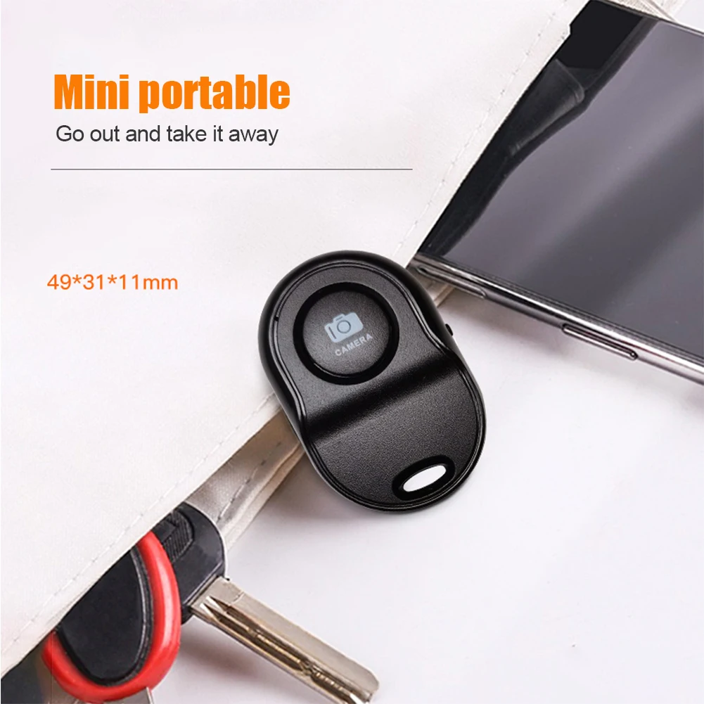 Mini Bluetooth-kompatibel Fernbedienung Taste Wireless Controller Selbstauslöser Kamera Stick Auslöser Telefon Foto Selfie – Detail 3