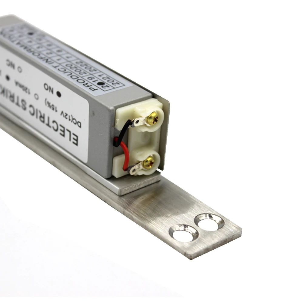 DC 12V Electric Strike Lock Long Panel Dual Port Fail Secure Fail Safe NO NC for Access Control Systems