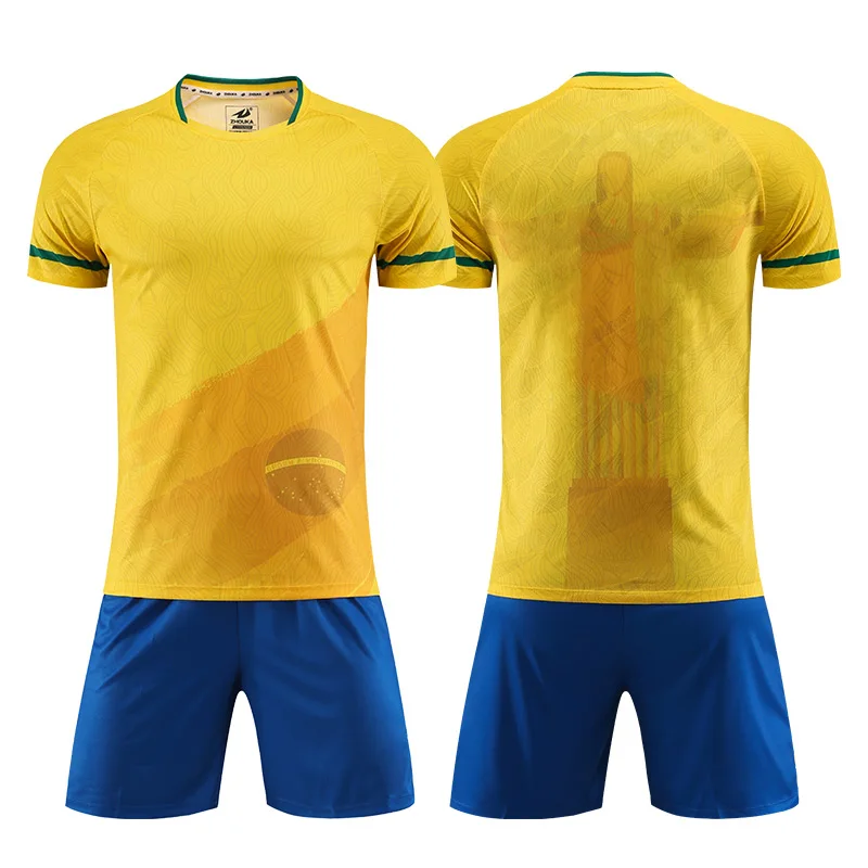 Sublimated Custom Youth Uniform Football Shirts Soccer Team  Jersey/uniform  Design Camisa De Futebol Customized Football Kits