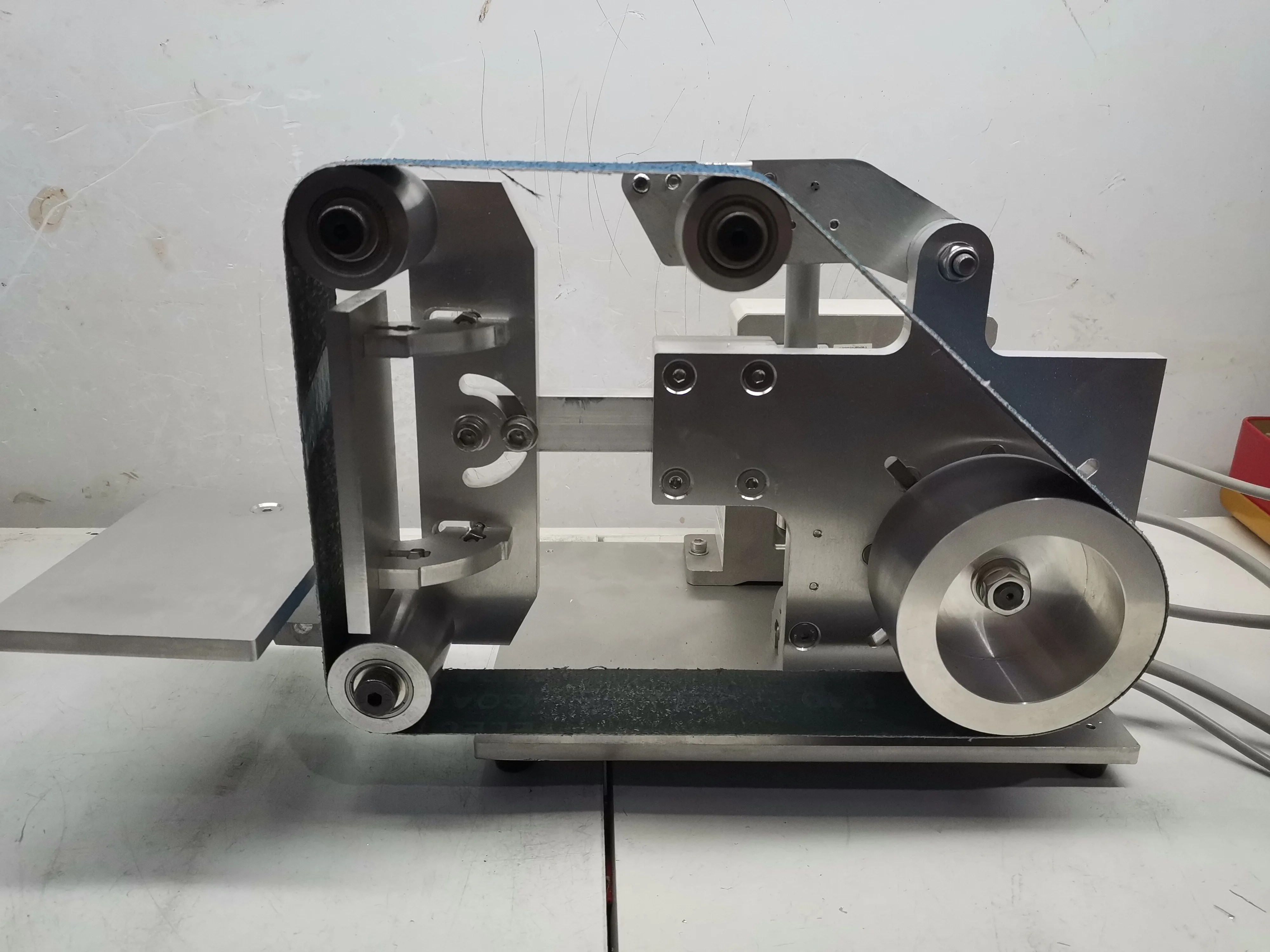 Máquina moedor de correia 915x50mm com motor sem escova 750w lixadeira polidor apontador polimento máquina moagem