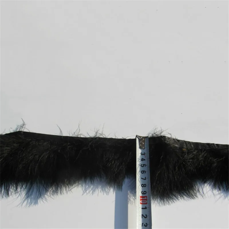 8–10 cm Marabou-Federn, 1 Meter/Beutelbesatz, Türkei-Federbesatz, Fransenband, Federn zum Basteln, Karneval, Hochzeit, Party-Dekoration